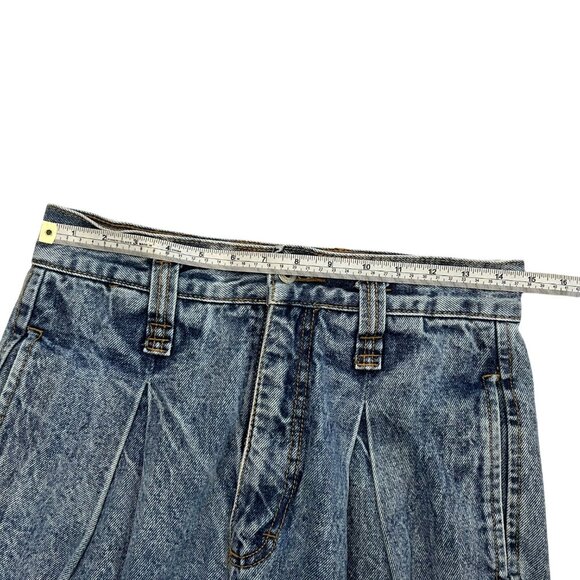 Vintage 80s Jordache Womens Pleated Taper Jeans Size 6‎ Grunge Streetwear Patch - Picture 9 of 13